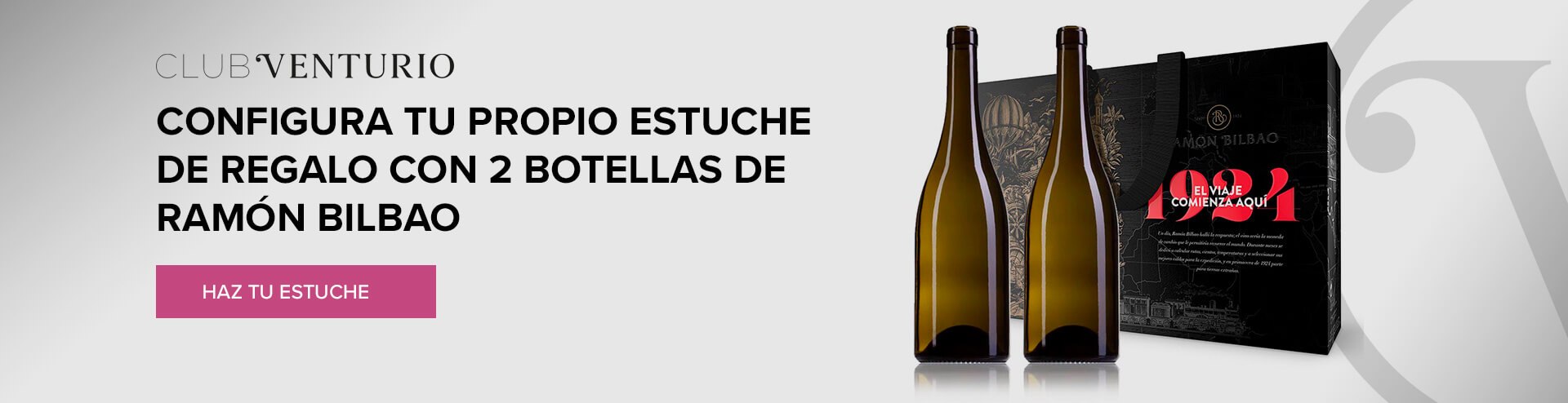 Configura tu propio estuche de regalo con 2 botellas de Ramón Bilbao